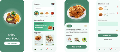Online Food Order App Design appdesign design graphic design productdesign ui