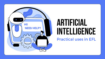 artificial intelligence Practical uses in EFL branding graphic design logo ui