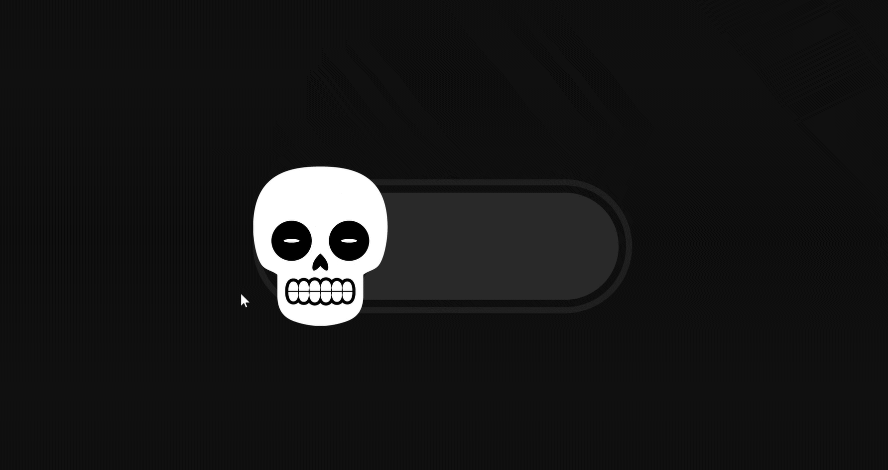 Toggle Switch | DailyUI 015 animation black button clean dailyui dailyui015 design figma graphic design illustration microinteraction motion graphics on off onoff skull switch toggle toggle switch ui ui design