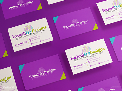 Foxhall Design business card custom logo logo design