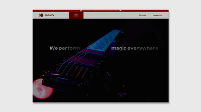 Nucal*x : A Music label company landing page. branding cx design landingpage music company ui design ux design webdesign