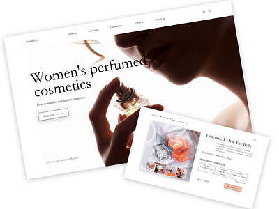 Интернет-магазин женской косметики design ui веб
