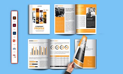 Company Profile, eBook, Proposal, brochure design PDF branding brochure desigm company profile design graphic design logo professional design proposal whitepaper