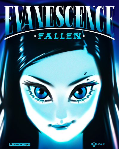 Evanescence Tribute anime character colors design evanescence graphic design illustration logo music vector