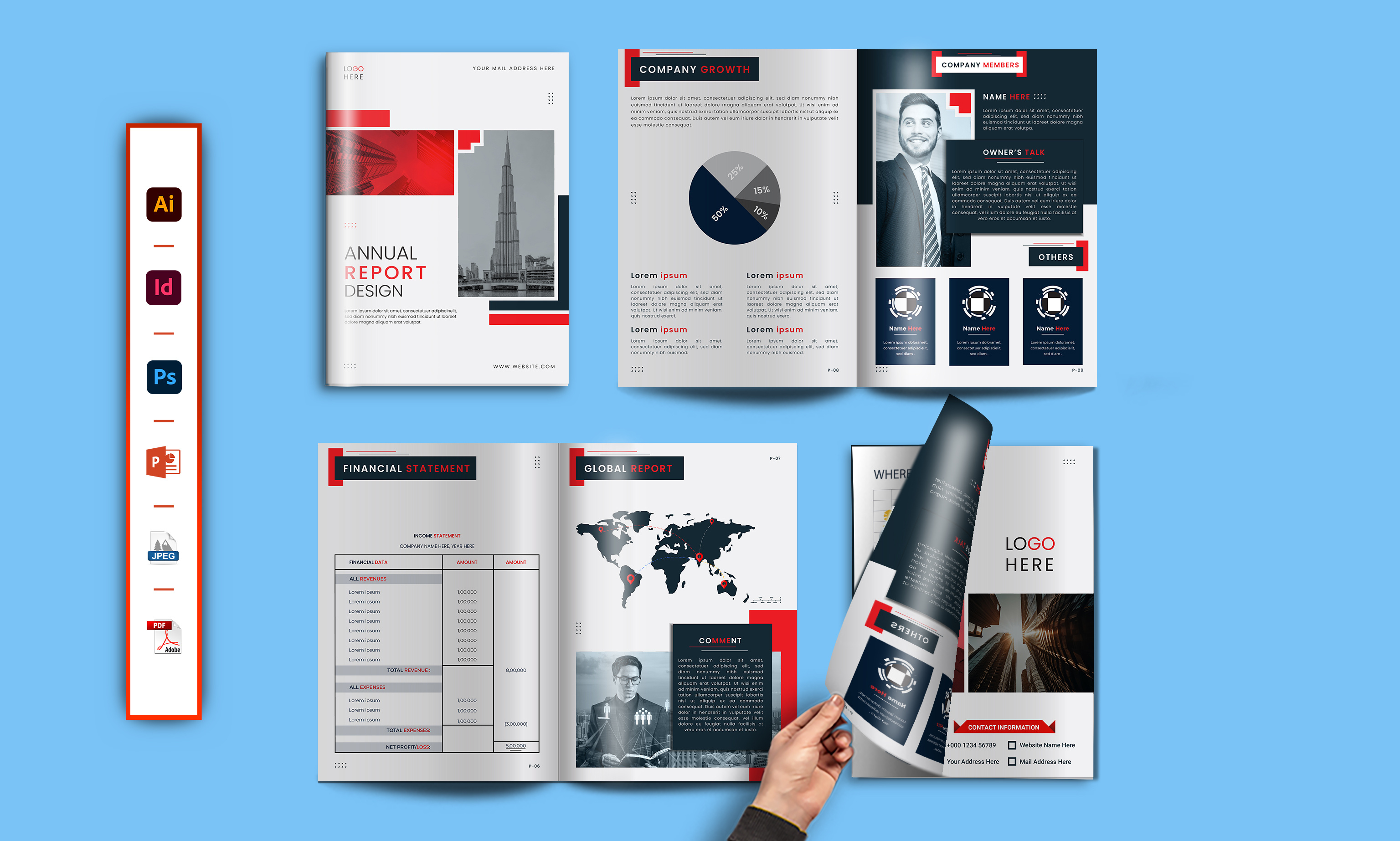Brochure, company profile, annual report, proposal, booklet ad design booklet branding brochure company digital design flyer graphic design graphic designer logo marketing photoshop poster professional designer profile proposaldesign