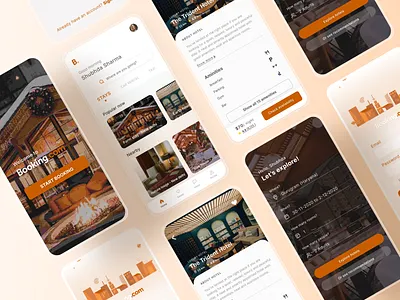 Hotel Booking App app design booking app hotel app hotel booking app mobile app mobile ui design ui design uiux design ux design
