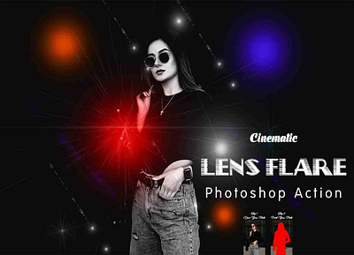 Cinematic Lens Flare Photoshop Action photoshop tutorial
