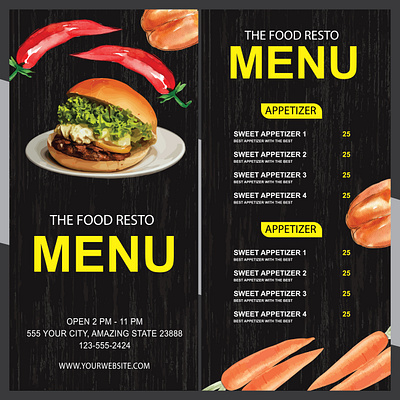 food menu social media post design 3d animation app branding business card design design graphic design illustration logo monir360 ui