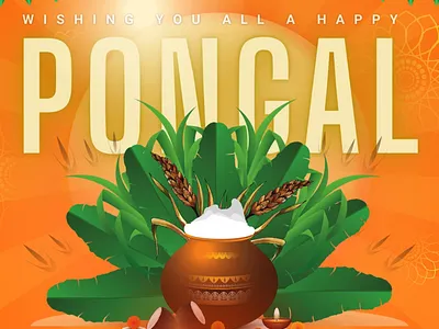 Happy Pongal/Sankranti- Festival animation bhogi canva design facebook festival graphic design illus illustration india instagram motion graphics pongal posters reels sankranthi story twitter vector wishes