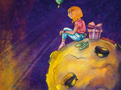 Waiting for the little prince design graphic design illustration procreate артпортрет
