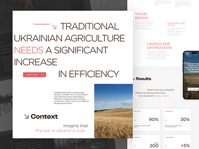 Ukrainian Agricultural Startup drones graphic design study case ui ukraine webdesign