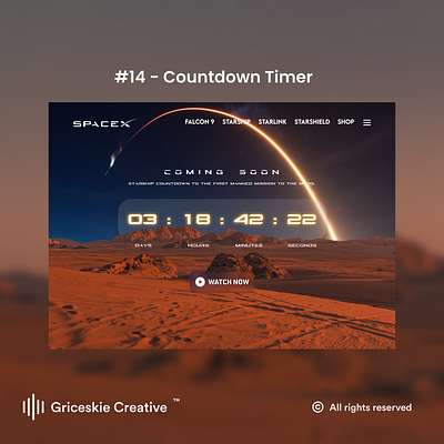 Daily Ui 14 - Countdown Timer figma ui ux