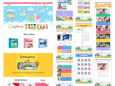 Pelangi Mizan books kid branding children design illustration inspiration interface kids logo modern design ui ui ux web web books web cute web design web kids website