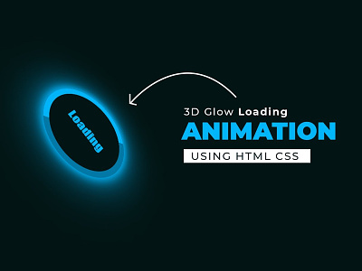 CSS 3D Glowing Loader Animation 3d glowing loader css css animation css loaders css3 divinectorweb frontend html html5