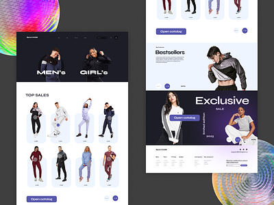 Интернет-магазин спорт товаров branding design ui веб