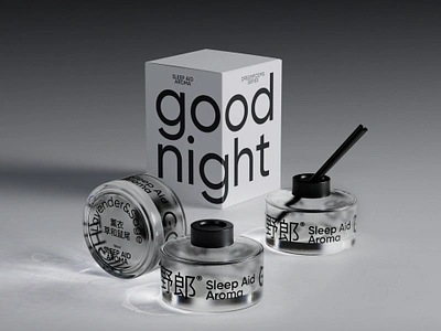 Good night packaging render 3d branding cinema 4d packaging