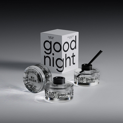 Good night packaging render 3d branding cinema 4d packaging
