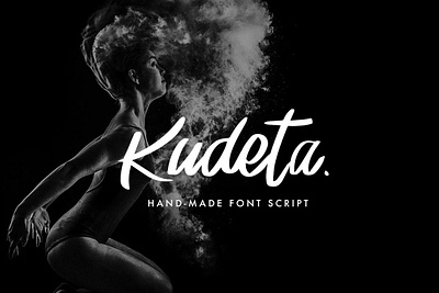 Handmade Font Script - Kudeta branding brush caligraphy hand handlettering handwritting hipster icon lettering ligature logo modern sharpie type typography