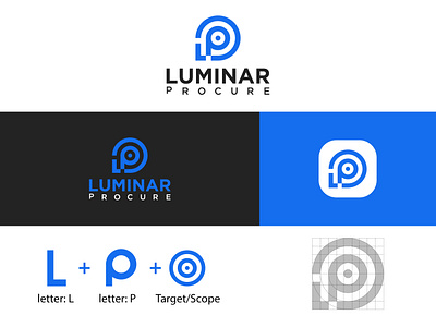 Luminar Procure Logo Branding bank logo branding business logo designer graphic design grow illustration lettering lettermark logo logo designer logo folio logo inspiration logo maker logodesign logos minimalist logo target teach usa