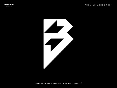 Letter B Lightning Logo 3d animation app art branding design graphic design illustration logo ui