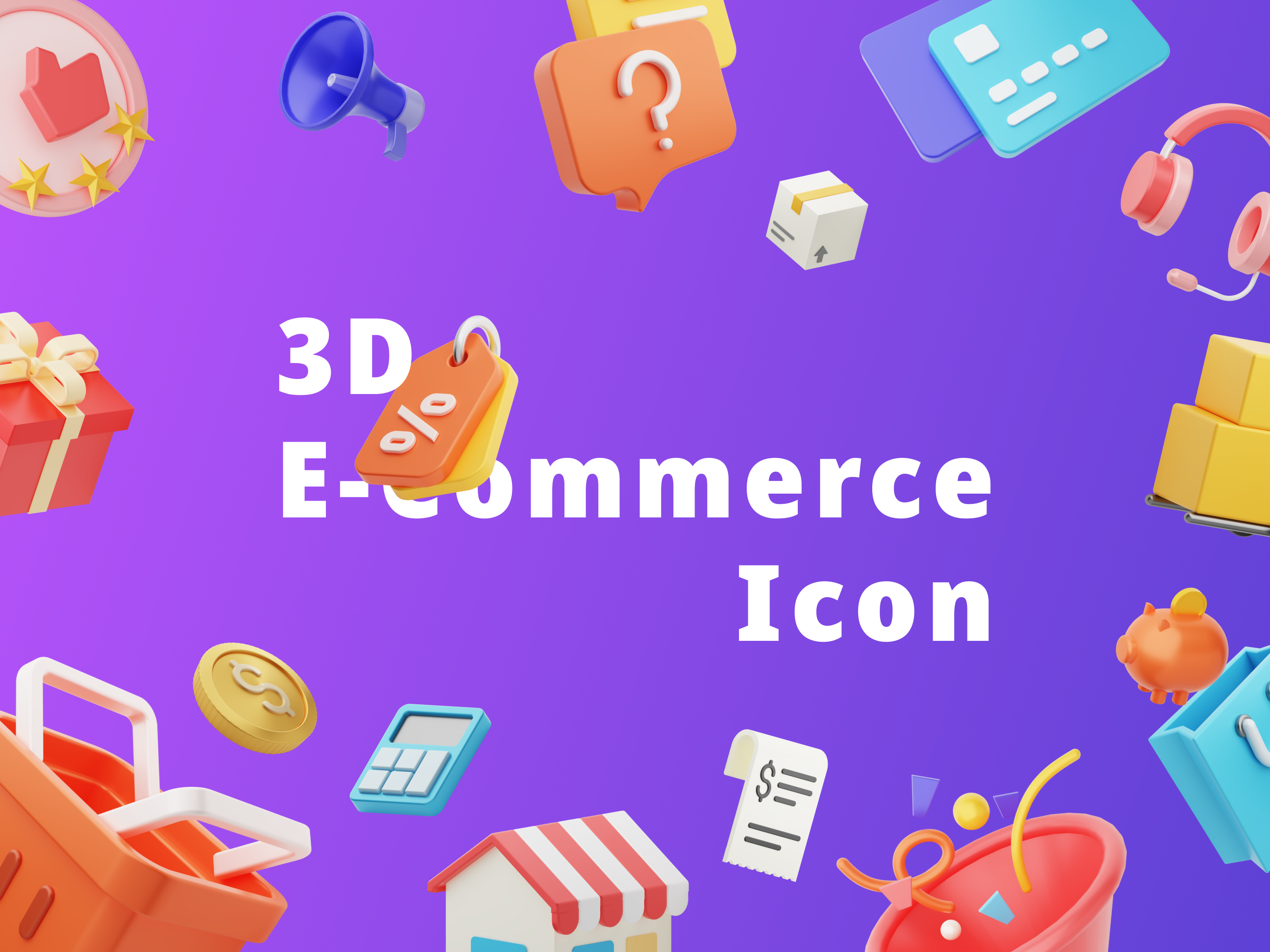 Example of 3D E-commerce Icon