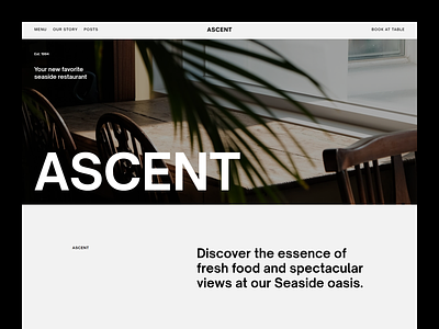 Ascent — A Minimal Restaurant Template for Webflow minimalist minimalist restaurant restaurant restaurant template webflow restaurant webflow template