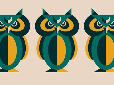 Animal Series | Owl abstract animal art collection digital drawing geometric geometrical hoot illustration minimal minimalist owl owls pattern peocreate procreate series triangle vector