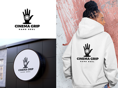 Cinema Grip Logo branding design graphic design illustration logo photoshop typography vector