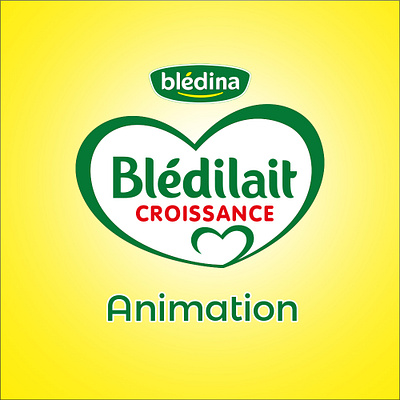 Animation Blédina : 166 Verre de lait vs 2 verres Blédilait animation graphic design motion graphics