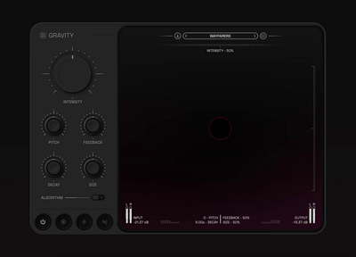 Gravity - A Grain Reverb audio plugin concept animation audio audio plugin design modern neumorphism plugin reverb simple spline ui vst