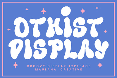 Othist Groovy Display Typeface animation branding design font fonts graphic design logo nostalgic