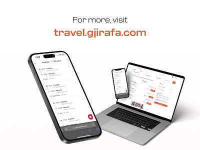 GjirafaTravel - Search & Book Bus Tickets in Kosovo app destination intuitive journey omio orange platform simple travel ui web