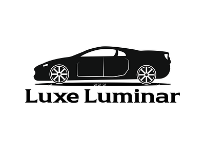 Luxe Luminar Car Logo Design. branding car car design car logo car service cars design graphic design illustration logo logos vector