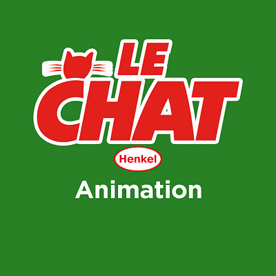 Animation LE CHAT Lessive animation branding graphic design motion graphics