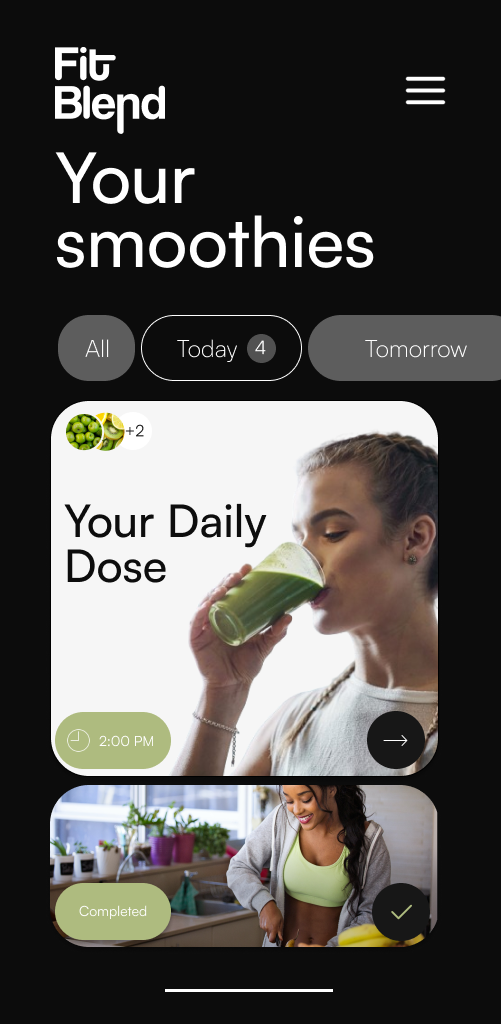Fit Blend Mobile App UX UI Design by Pantanal Studio on Dribbble