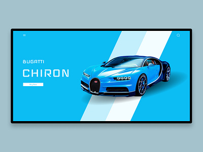 Bugatti UI Landing Page 1st car ui 1st ui branding blue ui bugatti ui bugatti ui web page bugatti web page car showroom ui car ui daily ui minimal ui showroom ui ui ui branding ui design ui design inspiration