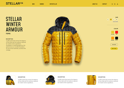 Showcase of jacket graphic design ui