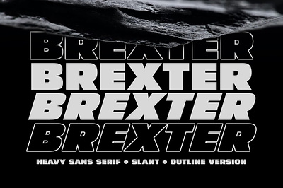 Brexter - Heavy Sans Serif black font bold font brexter heavy font outstanding font strong font