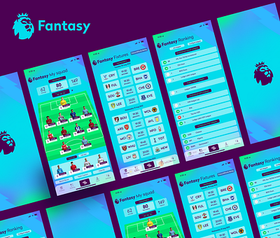 Fantasy Premier League App (concept) design product design ui ui ux ux