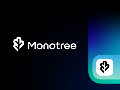 Mono tree logo design branding business business logo communication logo community logo logo logo design logo designer modern modern logo nature logo startup logo symbol tech logo tree logo