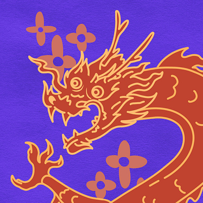 Year of the Dragon aftereffect animation graphic design illustration motion graphics motiondesign procreate yearofthedragon