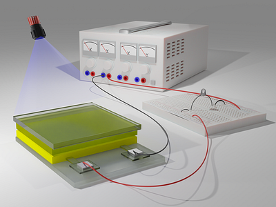 Scientific 3D illustration circuit 3d 3d art 3d model illustration render