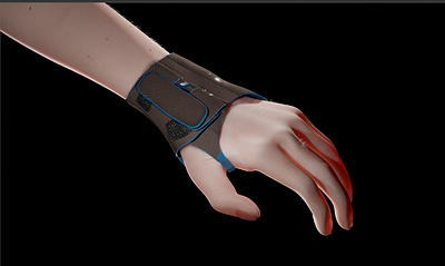Hand with sleeve prototype 3D render and model 3d 3d art 3d model design render