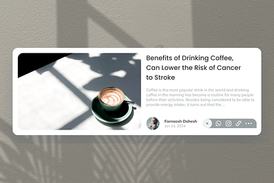 Social Share bottom branding challenge coffee dailychallenge dailyui design graphic design illustration logo share sharing social socialshare ui ux webdesign