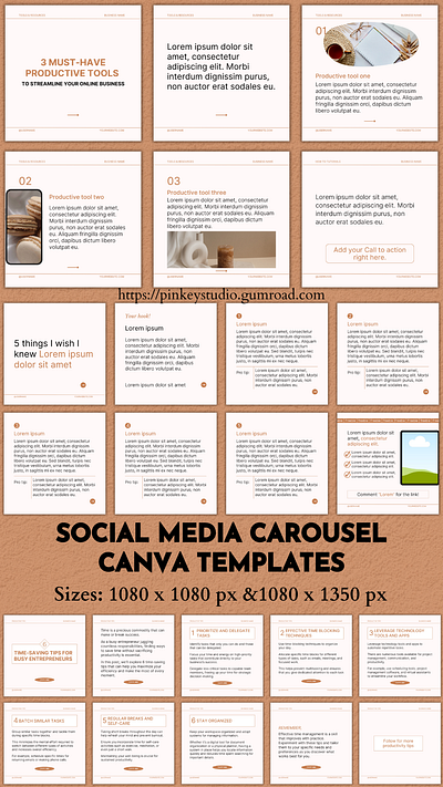 Instagram Carousel Posts Canva Templates branding canva templates content creators graphic design instagram carousel templates instagram template social media templates