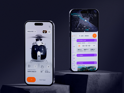 Flight records - education app for pilots. aircraft airplane app app design application clean ui copter flight helicopter ios jet product design productivity recording software team management tracking trends ui ux