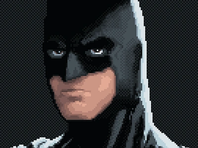 Batman Fan Art batman dc dccomics fan art fanart pixel art pixelart pixeloniousmonk portrait