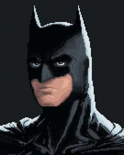 Batman Fan Art batman dc dccomics fan art fanart pixel art pixelart pixeloniousmonk portrait