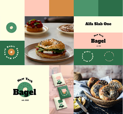 New York Bagel rebranding branding logo
