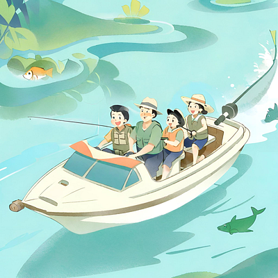 Adventure adventure design fishing graphic design illustration vector